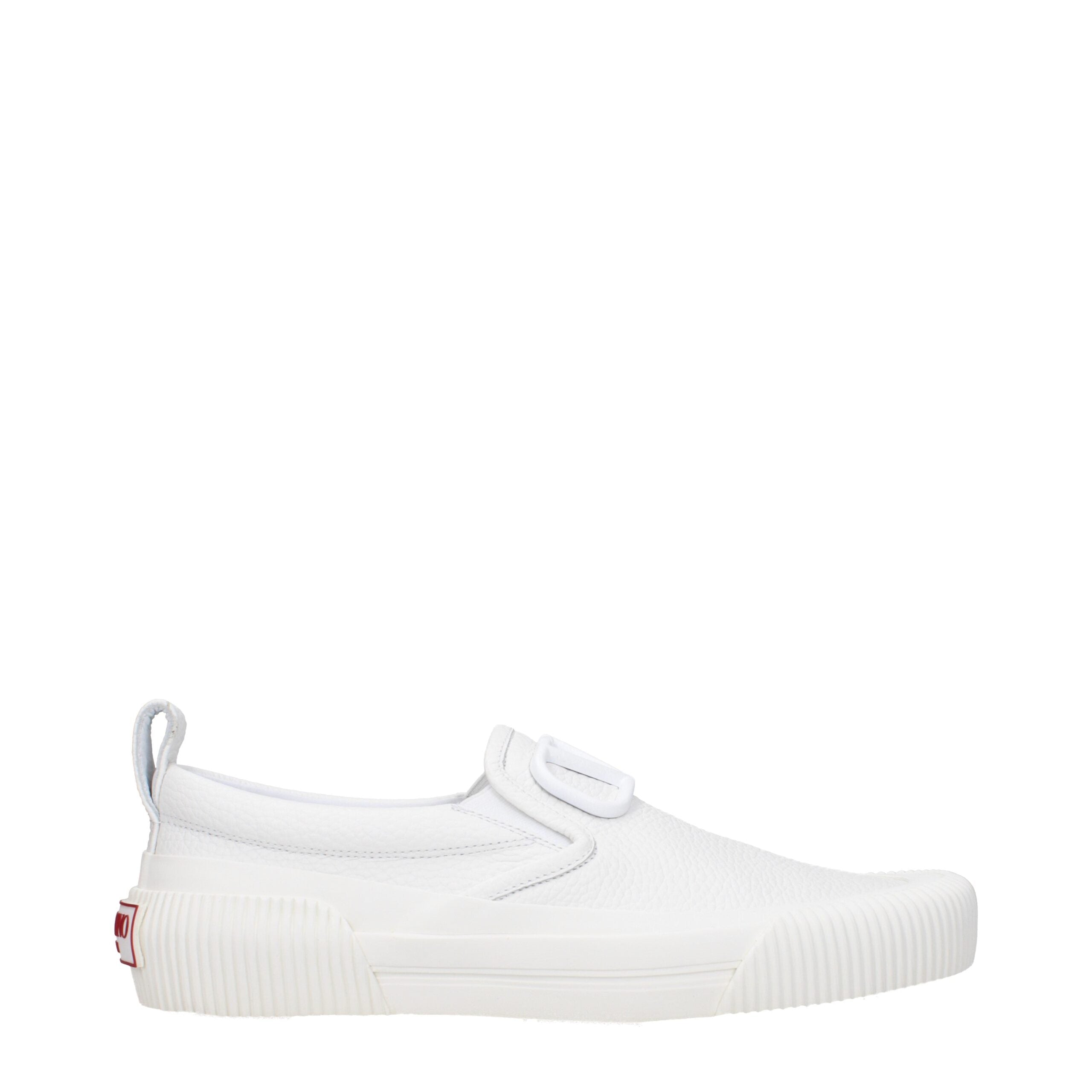 Valentino Garavani White Leather Slip-On Loafer